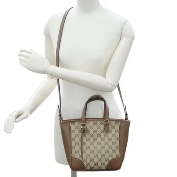 Gucci Bag 2way Handbag Shoulder GG Canvas Beige - Picture 5 of 7